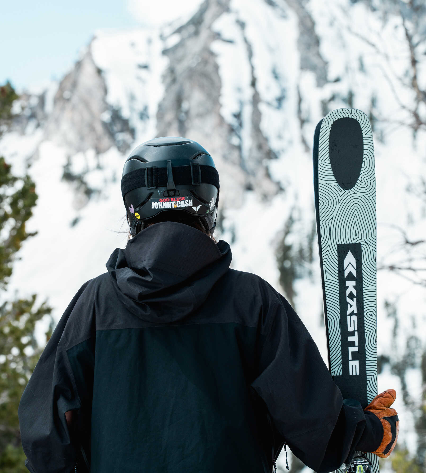 Kastle ZX92 Freeride Ski with skier